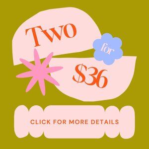 🎉 The 2 for $36 Sale is BACK! 🛍️ | Click for Details ⬇️